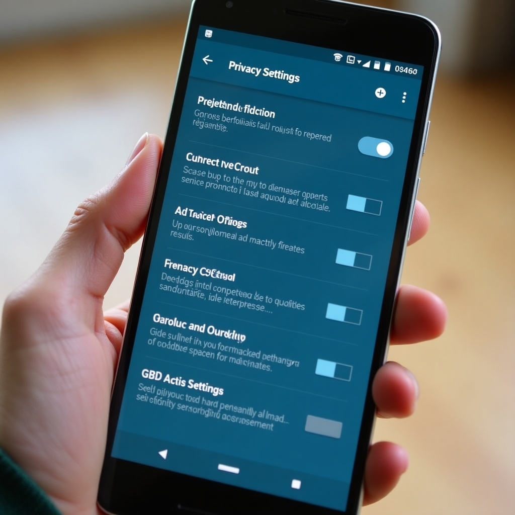 Configuración de privacidad en Android