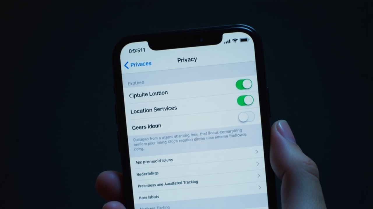 Configuración de privacidad en iOS